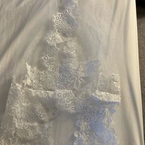 Elegant White Lace Veil